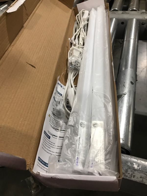 Photo 1 of 2FT Led Shop Light Fixture, Doual Row 96 LEDs, 1680lm, 5000k,Frosted Cover, 15W, Utility Shop Light, Ceiling and Under Cabinet Light, Corded Electric with Built-in ON/Off Switch (Pack of 2)
