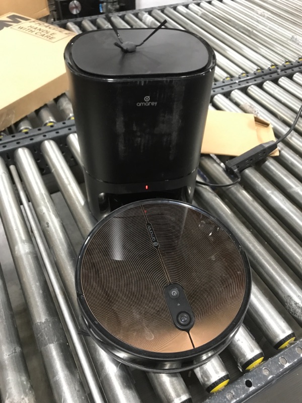Photo 1 of amarey Robot Vacuum Self Emptying and Mop Combo, A90+ Robotic Vacuum Cleaner with Automatic Dirt Disposal, Visual Navigation, Smart Mapping, 3000Pa Suction, Ideal for Pet Hair, Carpets, Hard Floors
