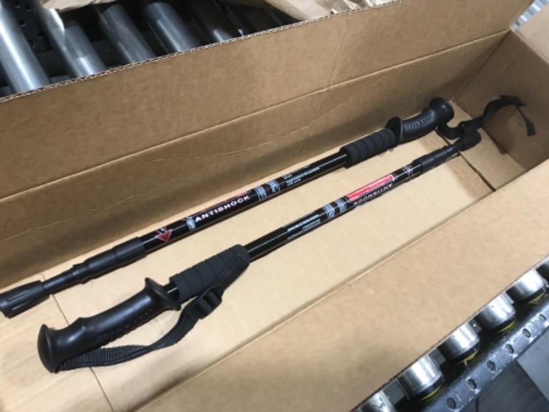 Photo 1 of  Aihoye Hiking Trekking Poles, 2 Pack Collapsible,Lightweight, Anti Shock, Hiking or Walking Sticks,Adjustable Hiking Pole for Men and Women 