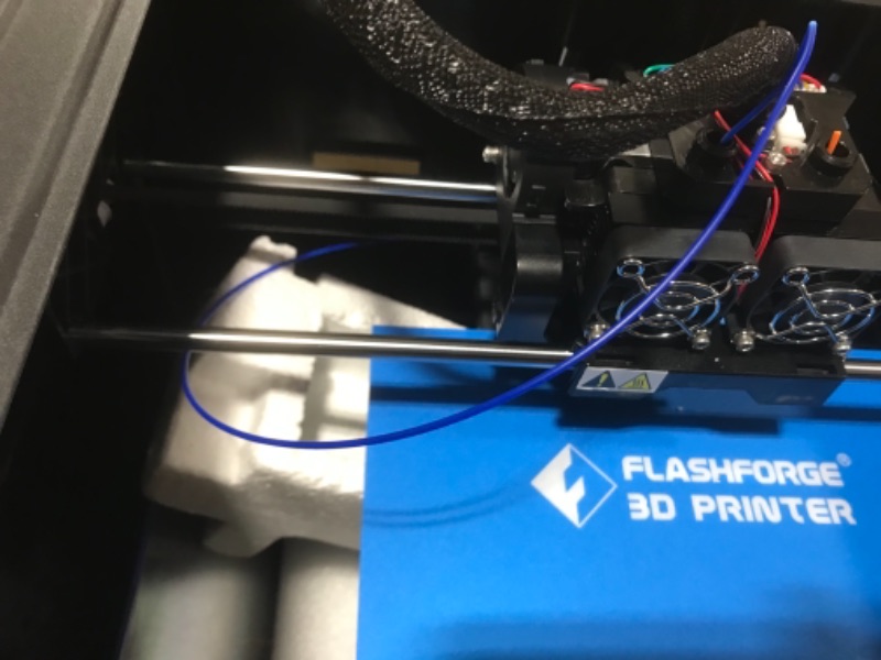 Photo 3 of  FlashForge 3D Printer Creator Pro, Metal Frame Structure, Acrylic Covers, Optimized Build Platform, Dual Extruder W/2 Spools, Works with ABS and PLA 