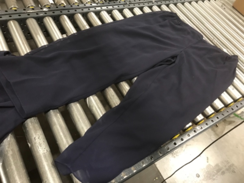 Photo 1 of  Le Bos Women's Two Piece Georgette Pant Set Dress in Navy SIZE 18 Lord & Taylor 