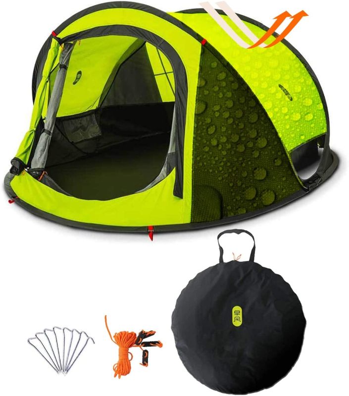 Photo 1 of  Pop Up Tent, Zenph Automatic 2-3 Persons Family Camping Tent, 3 Seconds Automatic Opening Waterproof Sun Shelter Automatic Instant Tents for Outdoor Hiking 