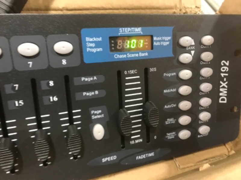 Photo 1 of  Dmx Controller, Dmx Console,192CH Dmx512 Console, With 2m/6.6 ft DMX Signal Cable, Controller Panel Use For Editing Program Of Stage Lighting Runing 