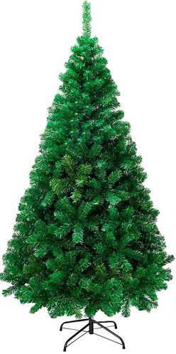 Photo 1 of 7Ft Christmas Tree Artificial Decorations, Premium Xmas Tree, Easy Assembly Spruce 900 Branch Tips Decor for Holiday, Home, Office, Indoor, Metal Stand Xmas Tree 7FT