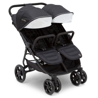 Photo 1 of  Jeep Destination Ultralight Side X Side Double Stroller by Delta Children - Midnight Black 