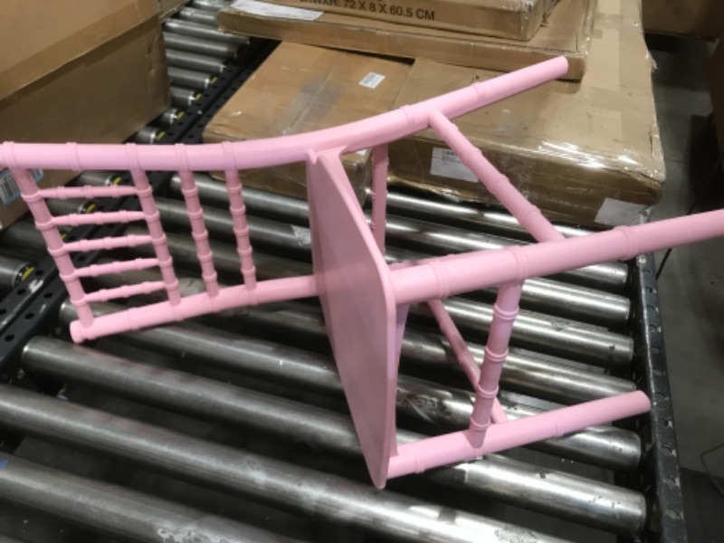 Photo 2 of  Flash Furniture Kids Pink Resin Chiavari Chair 