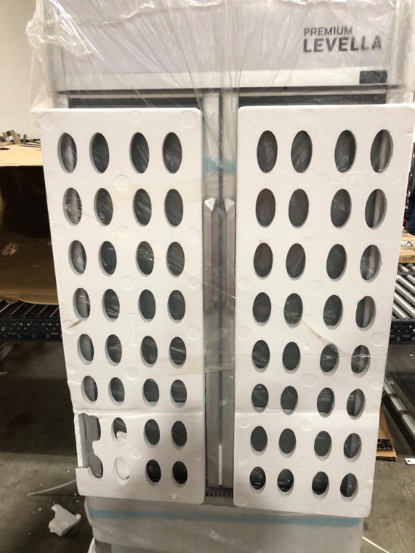 Photo 5 of PremiumLevella PRN165DX Double Glass Door Merchandiser Refrigerator-Beverage Display Cooler-16 cu ft-Silver Silver 16 cu.ft. Double Swing Door
