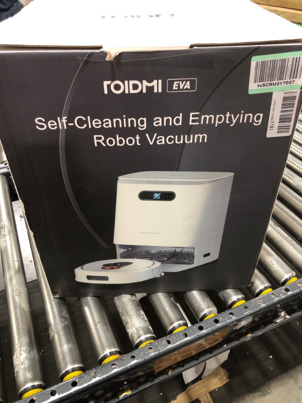 Photo 1 of ROIDMI EVA Robot Vacuum and Mop Combo with Self Emptying and Auto-Mopping Station, Smart Robotic Vacuum Cleaner for Pet Hair, Hard Floor, Carpet, Obstacle Avoidance, Compatible with Alexa