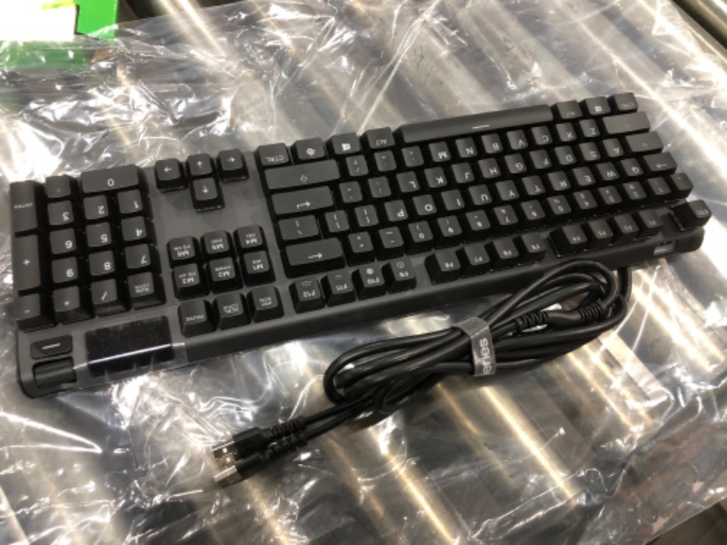 Photo 2 of  SteelSeries Apex Pro USB Mechanical Gaming Keyboard – Adjustable Actuation Switches – World’s Fastest Mechanical Keyboard – OLED Smart Display – RGB Backlit 