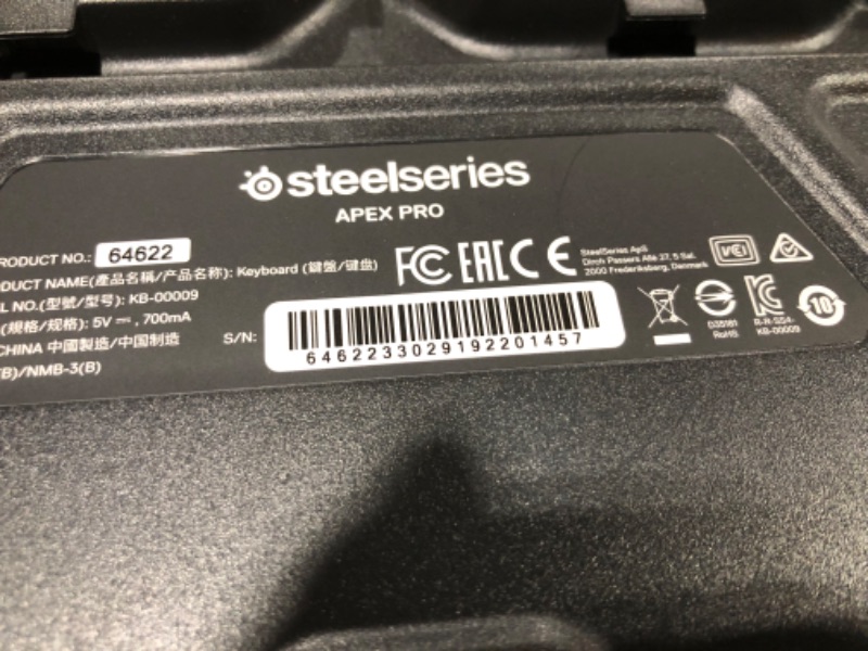 Photo 4 of  SteelSeries Apex Pro USB Mechanical Gaming Keyboard – Adjustable Actuation Switches – World’s Fastest Mechanical Keyboard – OLED Smart Display – RGB Backlit 