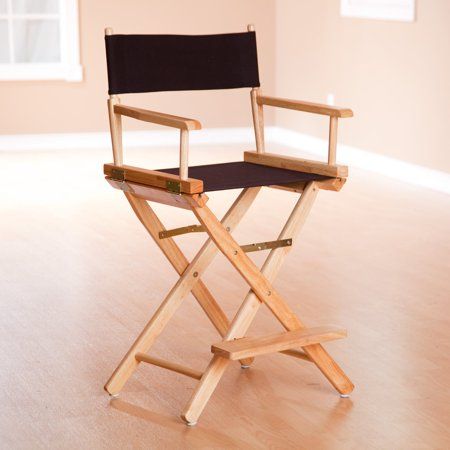 Photo 1 of  Casual Home 30" Director's Chair Natural Frame-Black Canvas