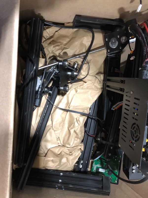 Photo 1 of HEAVY DAMAGE, SOLD FOR PARTS Official Creality Ender 3 Pro 3D Printer with Removable Build Surface Plate and Branded Power Supply, FDM 3D Printers for DIY Home and School Printing Size 8.66x8.66x9.84 inch 