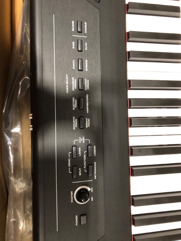 Photo 8 of Alesis Recital 61 – 61 Key Digital Piano Keyboard with Semi Weighted Keys, 20W Speakers, 10 Voices, Split, Layer and Lesson Mode, FX and Piano Lessons