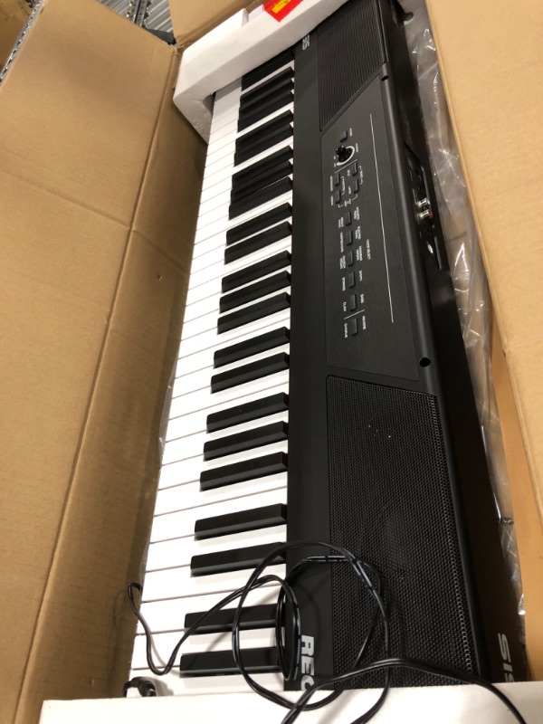 Photo 7 of Alesis Recital 61 – 61 Key Digital Piano Keyboard with Semi Weighted Keys, 20W Speakers, 10 Voices, Split, Layer and Lesson Mode, FX and Piano Lessons