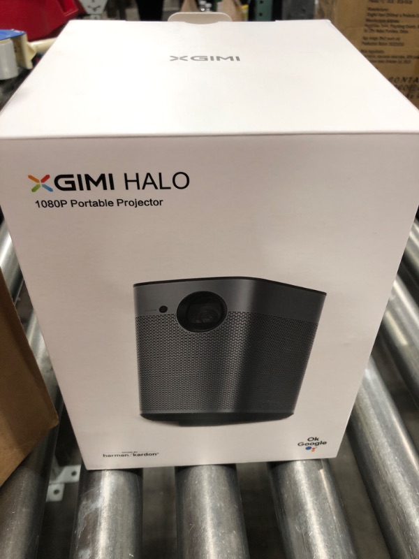 Photo 3 of XGIMI Halo True 1080p Portable Projector for Outdoor Movie Night, 800 ANSI Lumen, Harman Kardon Speakers, WiFi Bluetooth, Auto Focus, Auto Keystone Correction, Android TV 9.0
