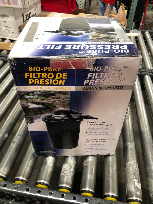 Photo 2 of Alpine Corporation 15" Tall Bio-Pure Pressure Filter for Ponds, 1,000 Gallon