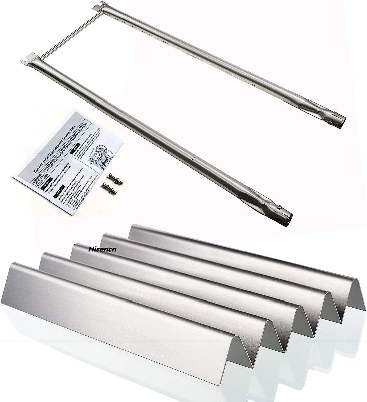 Photo 1 of Hisencn 7507 7535 27 Inch Grill Burner, 21.5 Inch Flavorizer Bars for Weber Genesis Silver A, Spirit 200 Series, Spirit E-200, E-210, S-200, S-210, Spirit 500 with Side Control, Stainless Steel