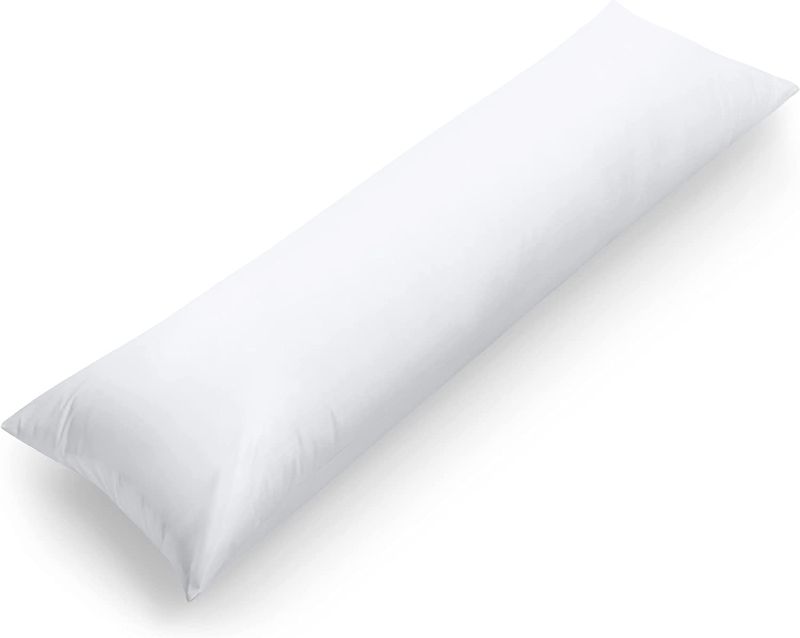 Photo 1 of  Utopia Bedding Full Body Pillow for Adults (White, 20 x 54 Inch), Long Pillow for Sleeping, Large Pillow Insert for Side Sleepers 