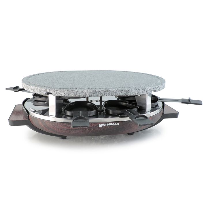 Photo 1 of  Swissmar Matterhorn 8-Person Raclette with Granite Stone Grill Top - Faux Wood 