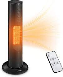 Photo 1 of LHUKSGF Space Heaters for Indoor Use, 1500W Electric Tower Heater with Remote