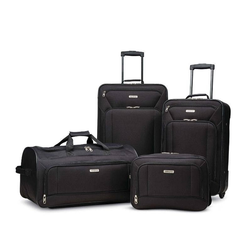 Photo 1 of  American Tourister Fieldbrook XLT 3-Piece Luggage Set, Black, MISSING ONE PIECE OF LUGGAGE FROM STOCK PHOTO