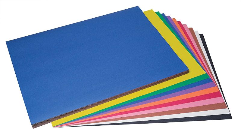 Photo 1 of  Prang (Formerly SunWorks) Construction Paper, 10 Assorted Colors, 18" x 24", 100 Sheets 