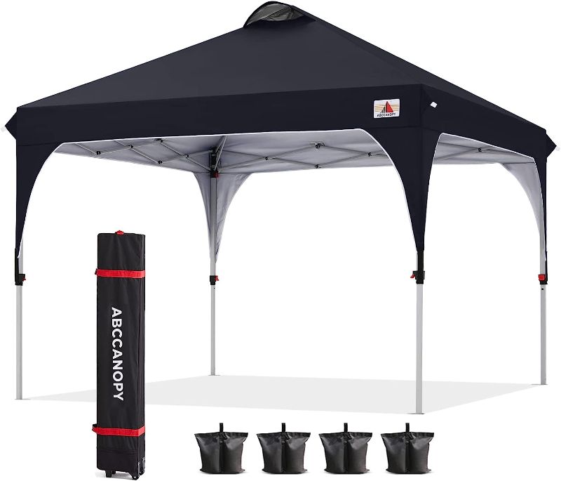 Photo 1 of ABCCANOPY Outdoor Pop up Canopy Tent 8x8 Camping Sun Shelter-Series, Black
