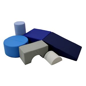 Photo 1 of 12364-NVPB SoftScape Playtime and Climb Navy/Powder Blue 6 PCS SET