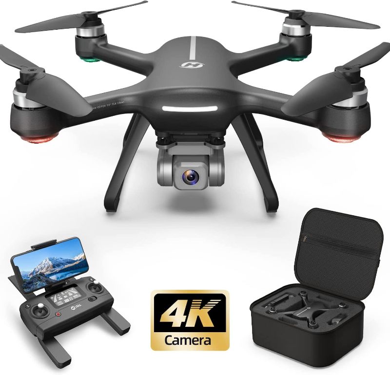 Photo 1 of Holy Stone HS700E 4K UHD Drone with EIS Anti Shake 130°FOV Camera for Adults, GPS Quadcopter with 5GHz FPV Transmission, Brushless Motor, Easy Auto Return Home, Follow Me and Outdoor Carrying Case 