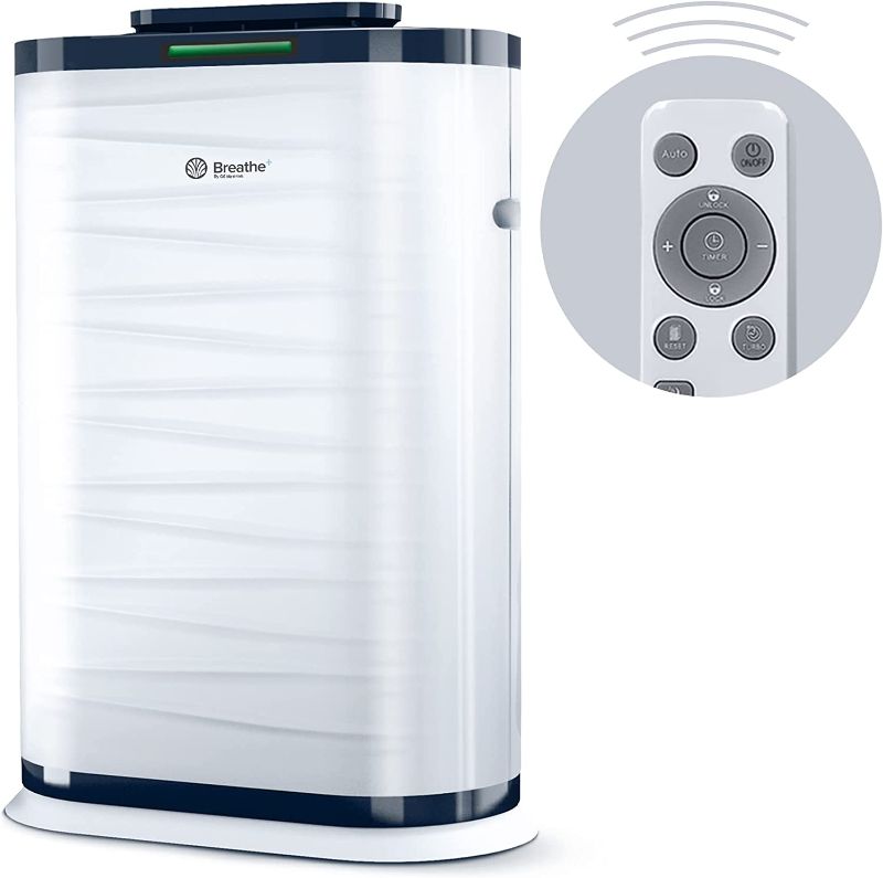 Photo 1 of  BreathePlus Pro Smart Air Purifier, H13 True HEPA Filter, 1500 sq ft Coverage, Eliminates 99,97% of Allergens, Smoke Dust Pet Dander, VOCs, Odor, Whole Home Air Purifier, Large Room Air Filtration 
