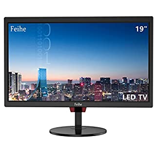 Photo 1 of Feihe 19 Inch TV, LED Widescreen TV with Digital ATSC Tuners HDMI/VGA/RCA/USB, 19 Inch Flat Screen TV with Built in Dual Speakers for Kitchen and RV Camper 