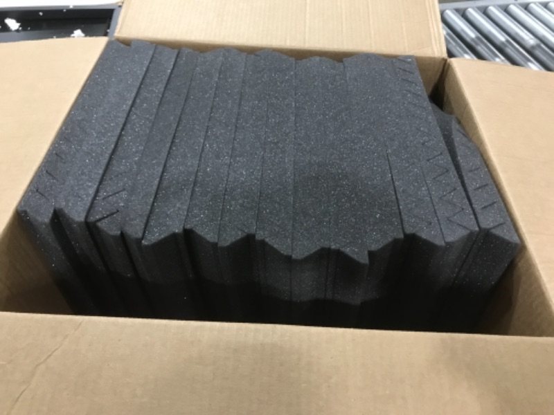 Photo 2 of 52 Pack Acoustic Panels 1 X 12 X 12 Inches - Acoustic Foam - Studio Foam Wedges - High Density Panels - Soundproof Wedges - Charcoal