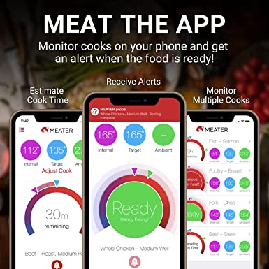 Photo 3 of MEATER Plus | Smart Meat Thermometer with Bluetooth | 165ft Wireless Range | for The Oven, Grill, Kitchen, BBQ, Smoker, Rotisserie