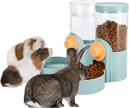 Photo 1 of YUEPET Rabbit Food Water Dispenser, 35 OZ Large Capacity Bunny Feeder Hanging Suitable for Rabbits Ferrets Guinea Pigs Small Animals