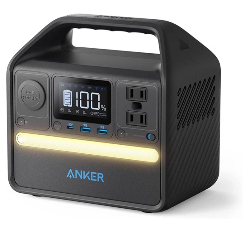 Photo 1 of Anker 521 Portable Power Station, 256Wh Solar Generator (Solar Panel Optional) with LiFePO4 Battery Pack, 200W 6-Port PowerHouse, 2 AC Outlets, 60W USB-C PD Output, LED Light for Outdoor Camping, RV