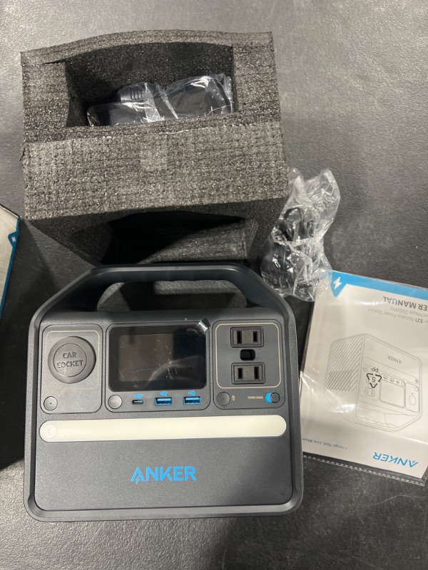 Photo 4 of Anker 521 Portable Power Station, 256Wh Solar Generator (Solar Panel Optional) with LiFePO4 Battery Pack, 200W 6-Port PowerHouse, 2 AC Outlets, 60W USB-C PD Output, LED Light for Outdoor Camping, RV