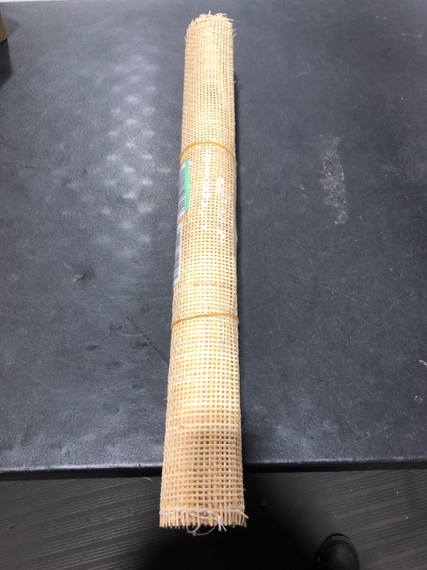 Photo 2 of 24" Width Natural Square Cane Webbing 5Feet, Rattan Webbing Roll for Caning Projects, Woven Open Mesh Cane for Furniture, Chair, Cabinet, Ceiling, Bed 24"W X 60"L(5feet?