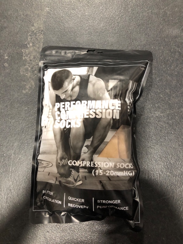 Photo 1 of Zipper Compression Socks - 2Pairs Calf Knee High Stocking - Open Toe Compression Socks for Walking?Runnng?Hiking and Sports Use (B- NUDE