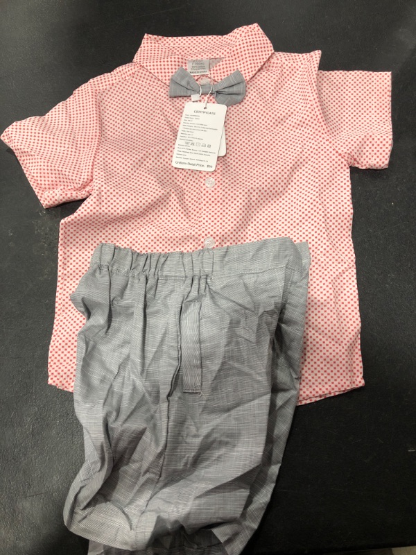 Photo 2 of Boarnseorl baby-boys Bow Tie 2T / 3T Pink+grey