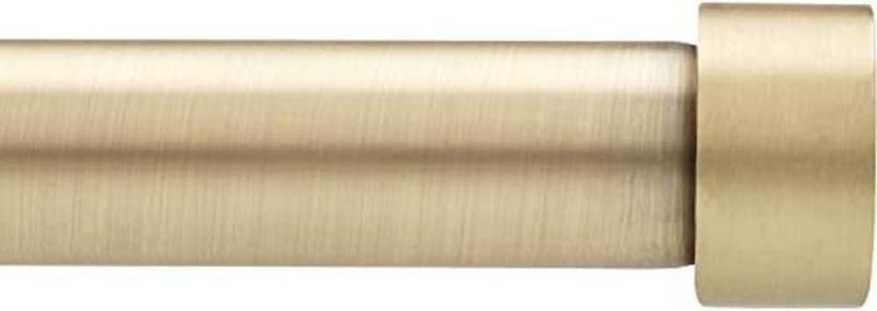 Photo 1 of  Umbra Cappa Curtain Rod, Includes 2 Matching Finials, Brackets & Hardware,  Brass 28" - 120"