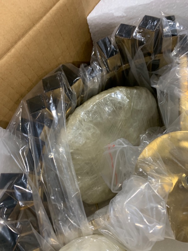 Photo 1 of Modern Crystal Pendant Light Fixture, Round Gold Crystal Hanging Light 2-Tiers Contemporary Crystal Chandelier for Living Room Dining Room Kitchen Island D11.81” x H11.0” Hb66022 Gold