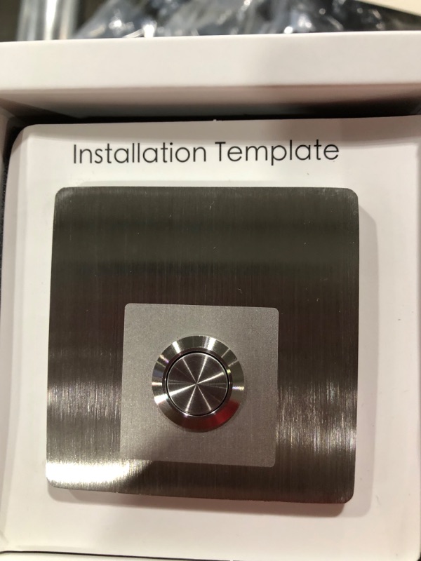 Photo 1 of MSH Modern Stainless Hardware Model S4 Stainless Steel Doorbell Button in 304 Stainless Steel 2.36” x 2.36” x 5/32” (4mm thick)