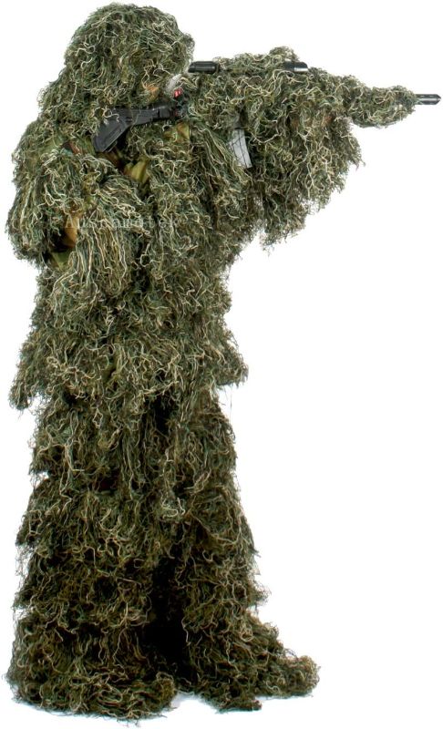 Photo 1 of AUSCAMOTEK Ghillie Suit for Hunting Camouflage Suit Hunting Gilly - Green and Brown Adult Youth Kid Size