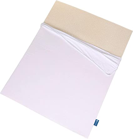 Photo 1 of 100% Natural Latex Mattress Topper - Soft Firmness - 3 Inch - Twin XL Size - Cotton Cover Included