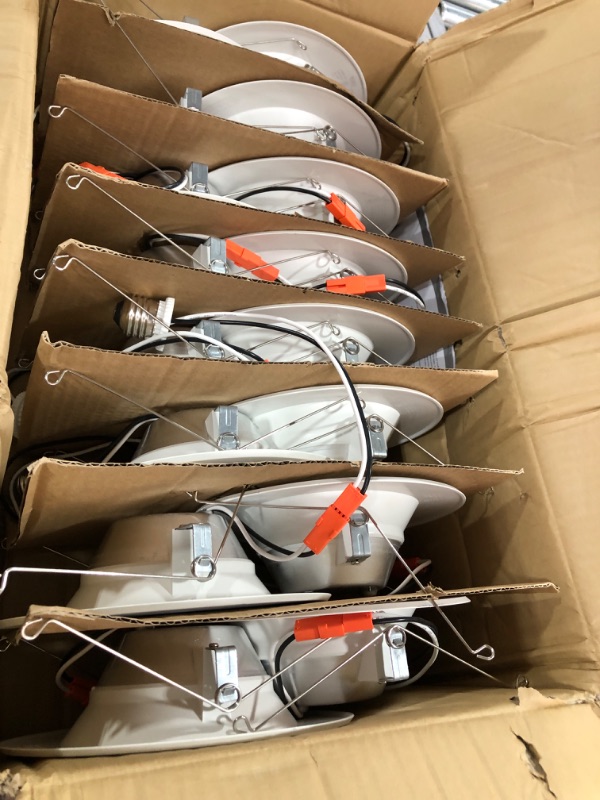 Photo 2 of Sunco Lighting 16 Pack 5/6 Inch LED Can Lights Retrofit Recessed Lighting, Baffle Trim, Dimmable, 4000K Cool White, 13W=75W, 965 LM, Damp Rated, Replacement Conversion Kit – UL Energy Star Listed 4000k Cool White 6 inch