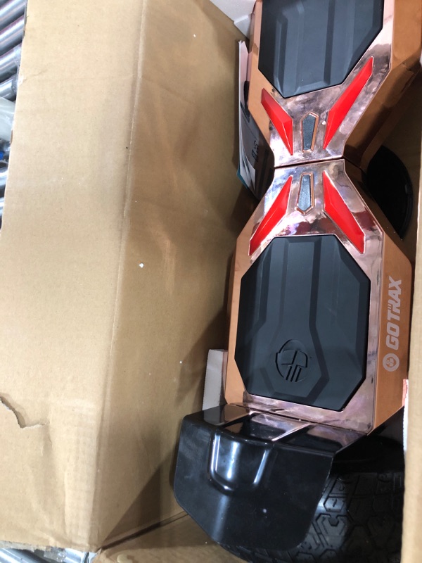 Photo 2 of Gotrax 8.5" All Terrain Offroad Hoverboard, with Music Speaker and LED Light Self Balancing Scooters, UL2272 Certified &144Wh Battery Up to 7 Miles, Dual 250W Motor Up to 7.5Mph for 220lbs Rosegold