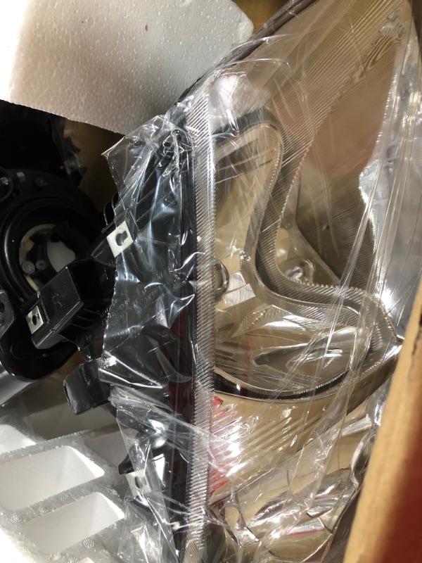 Photo 1 of TopAutoGear Headlights Assembly Compatible with 2001-2007 Dodge Grand Caravan Chrysler Town & Country, Replacement Headlamps Pair for Driver and Passenger Side, Chrome Housing Clear Lens