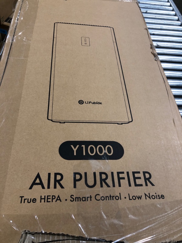 Photo 1 of Lifubide Large Room Air Purifier, H13 True HEPA,4555 Sq.Ft Coverage,24dB Low Noise For Bedroom, Removal Of 99.99% 0.01 Microns Particles, Pet Dander?Smoke?Odor?Dust? PM2.5 Monitor, Smart Air Purifier
