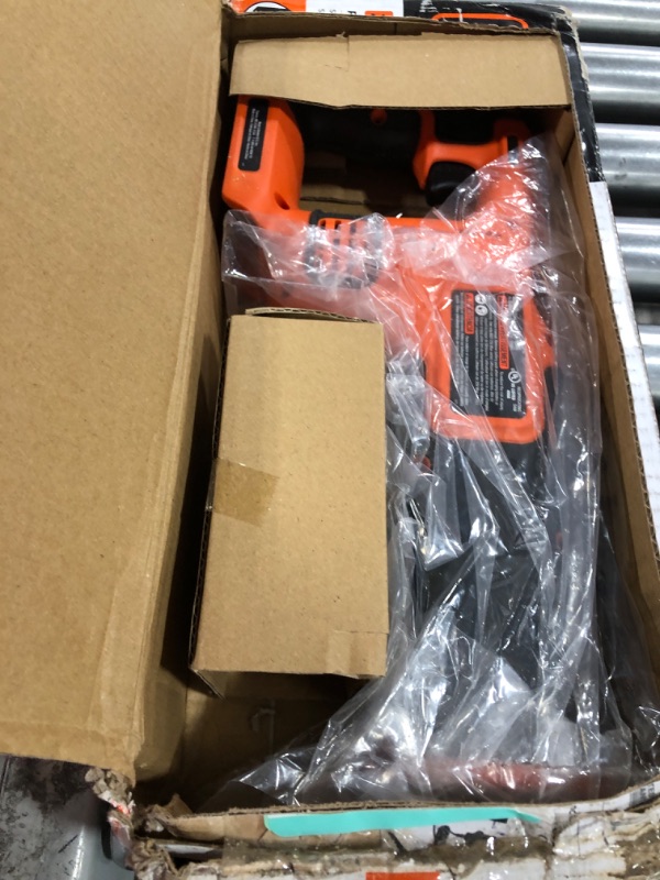 Photo 2 of Black & Decker BDCR20C 20V MAX Brushed Lithium-Ion Cordless Reciprocating Saw Kit (1.5 Ah)