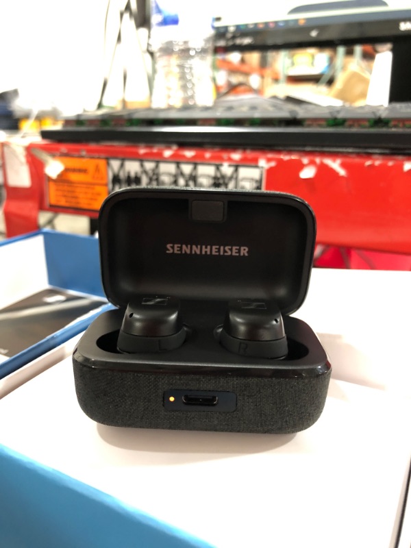 Photo 2 of Sennheiser MOMENTUM True Wireless 3 Earbuds -Bluetooth In-Ear Headphones for Music and Calls with ANC, Multipoint connectivity, IPX4, Qi charging, 28-hour Battery Life Compact Design - Graphite